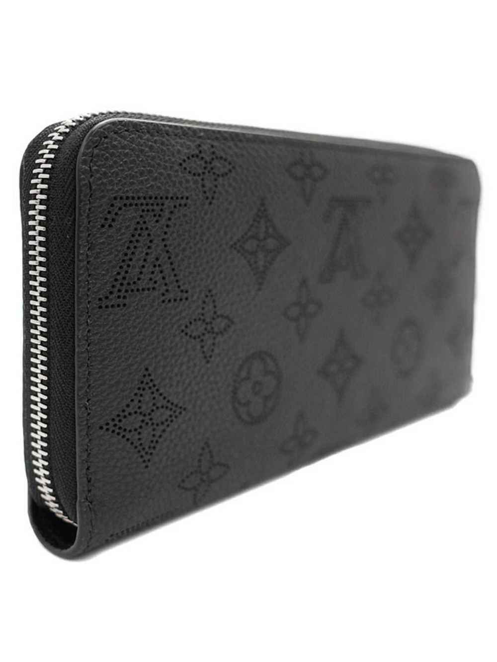 Louis Vuitton Mahina Zippy Long Zipper Round Wallet Black